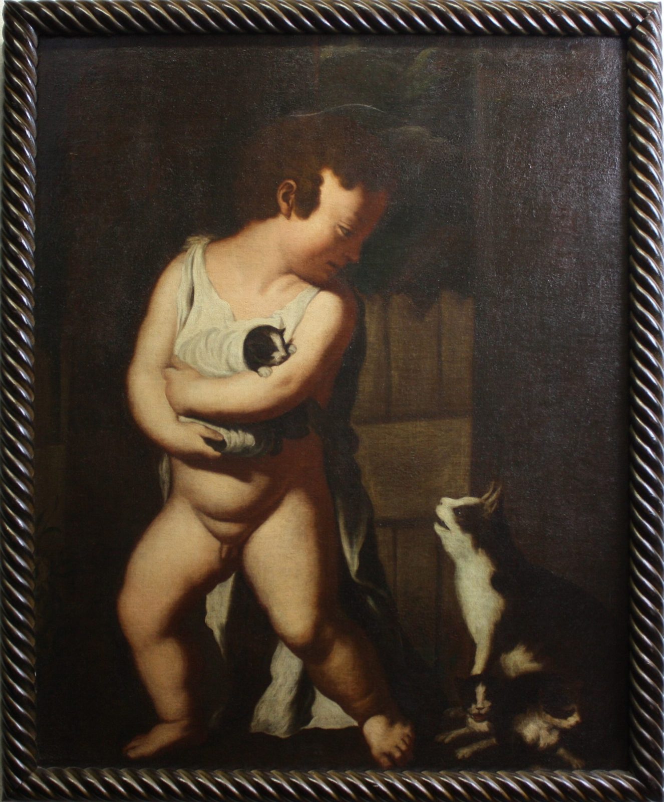 Enfant aux chats