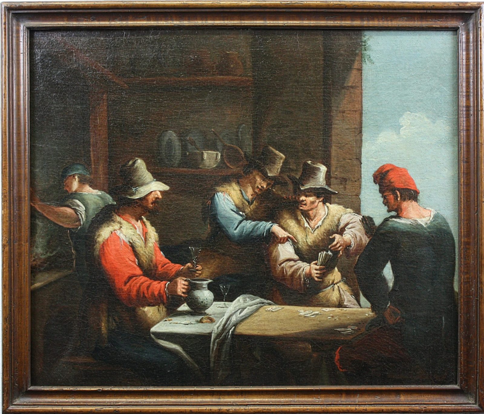 Partie de cartes à la taverne – Rixe contre le tricheur