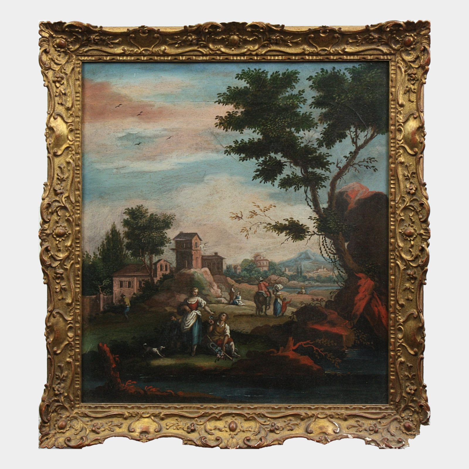 Paysage et figures bucoliques